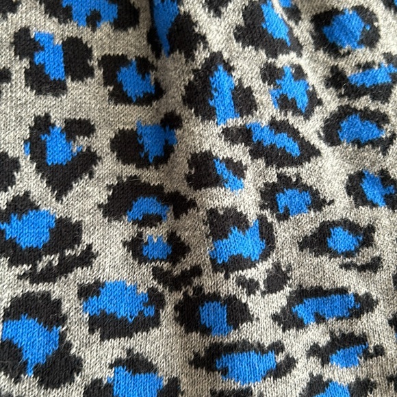 New Aeropostale Cotton Leopard Print Sweater Knit Skirt XS 6 - Picture 2 of 8
